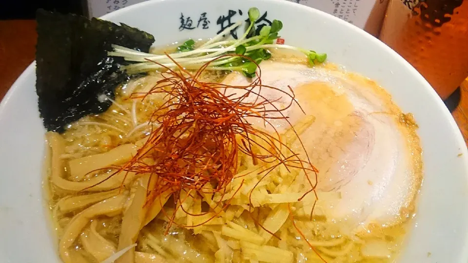 【2020年6月創業】
麺屋 我論
生姜香る端麗醤油
ら～めん（770円）
＋生姜増し（100円）
＠新宿三丁目、新宿
20133 #食べて応援|大脇さん