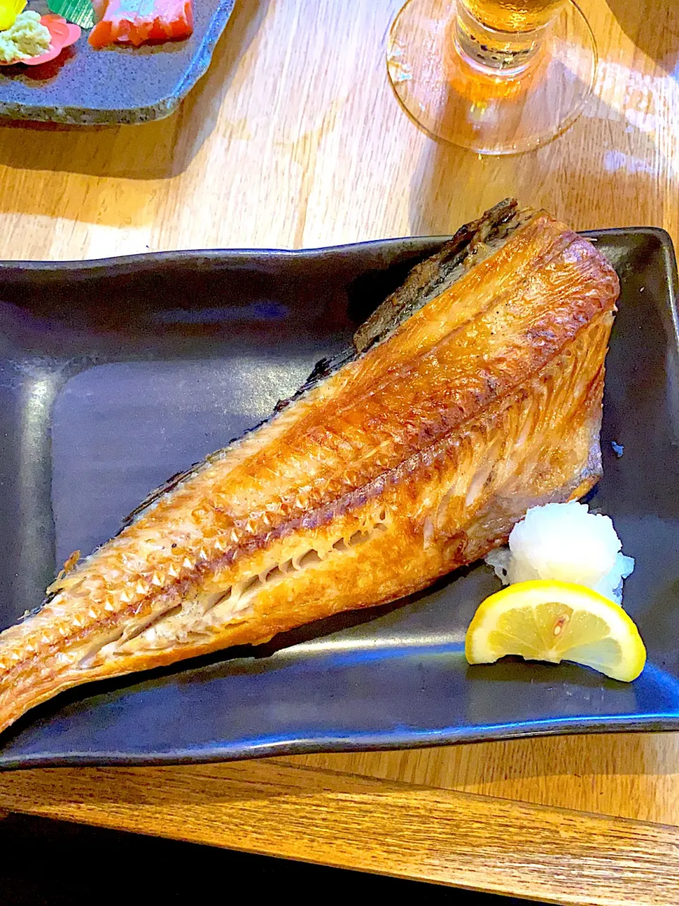 津軽海峡鮮魚店　ホッケ開き　炭火焼き|スヌーピーさん