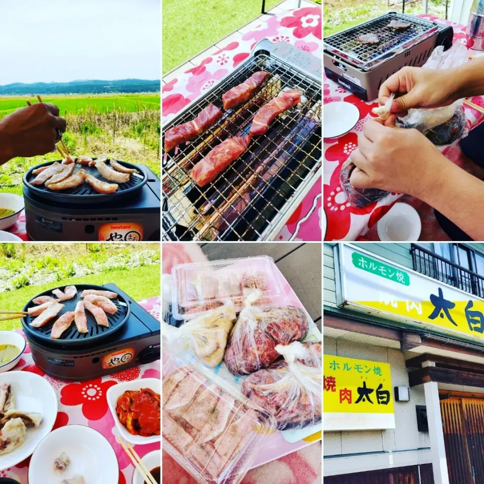 テイクアウト自宅お庭で、焼き肉|まちまちさん