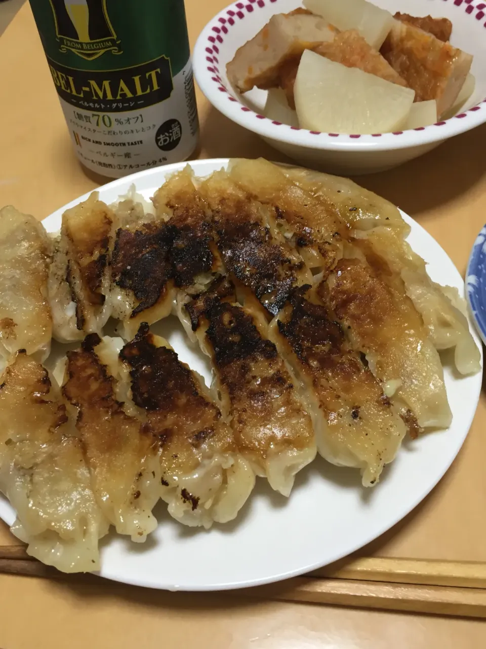 Snapdishの料理写真:単身赴任中の男飯(餃子🥟)|おおもりの星さん