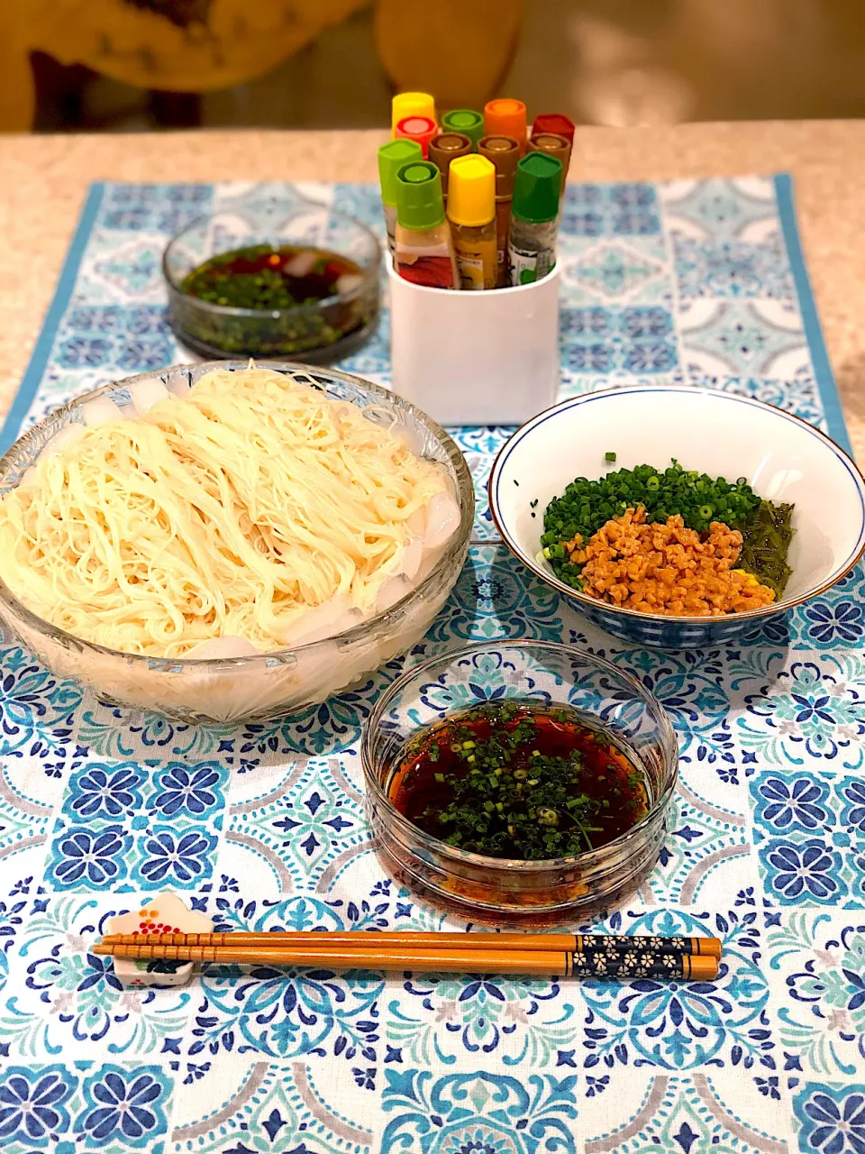 めかぶひきわり納豆！冷え冷え素麺！|Mayumiさん