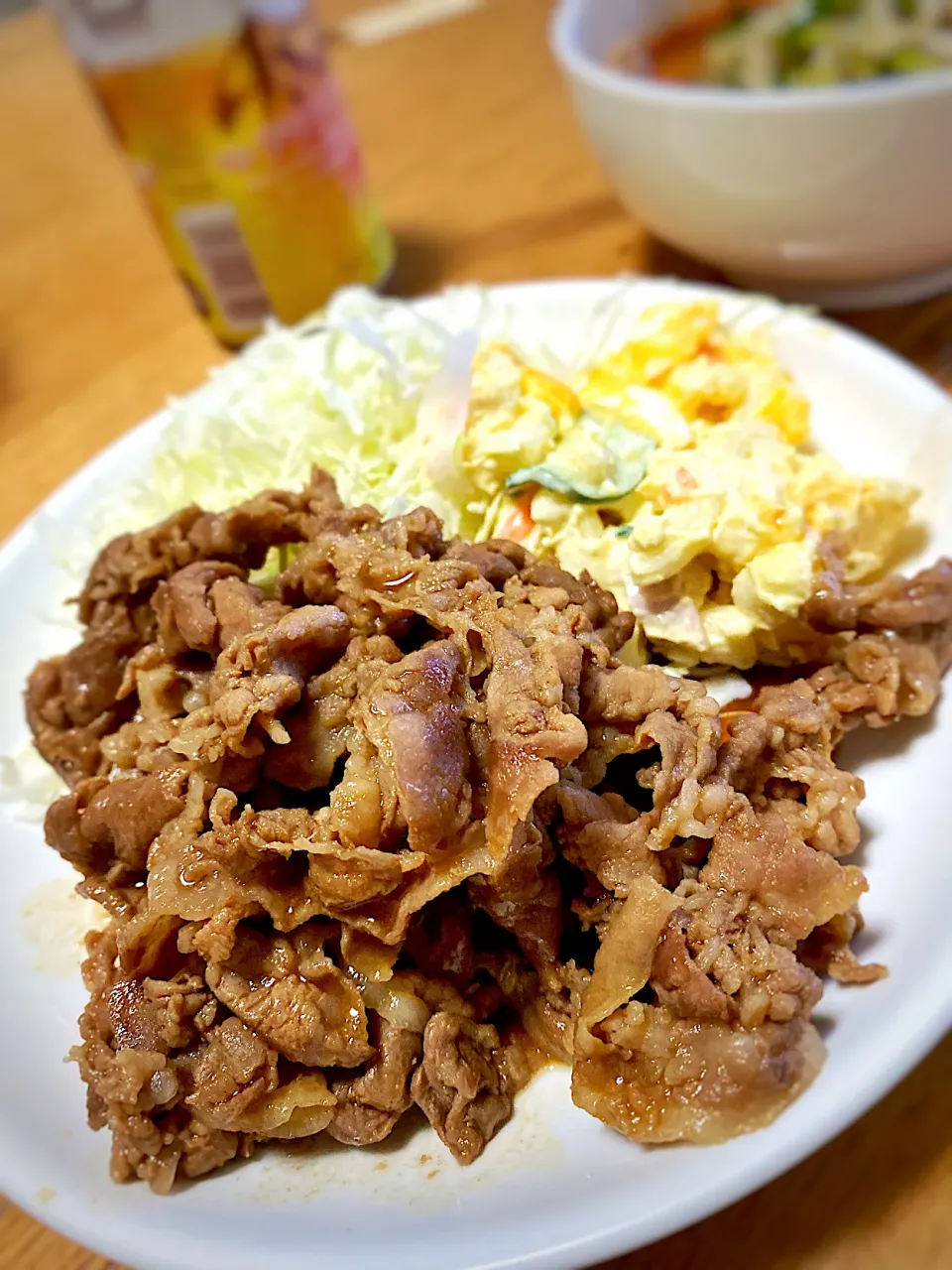 簡単焼き肉とポテサラ|m29m59さん