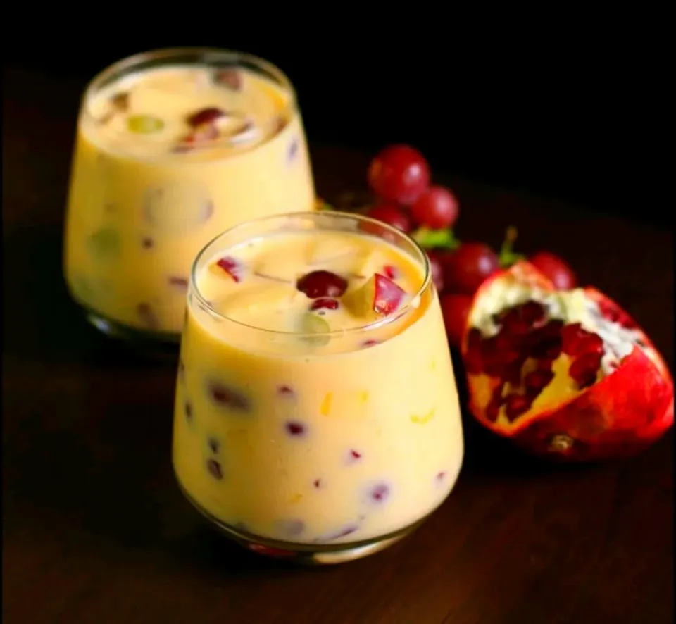 Mixed fruit custard😋|Twinkleさん