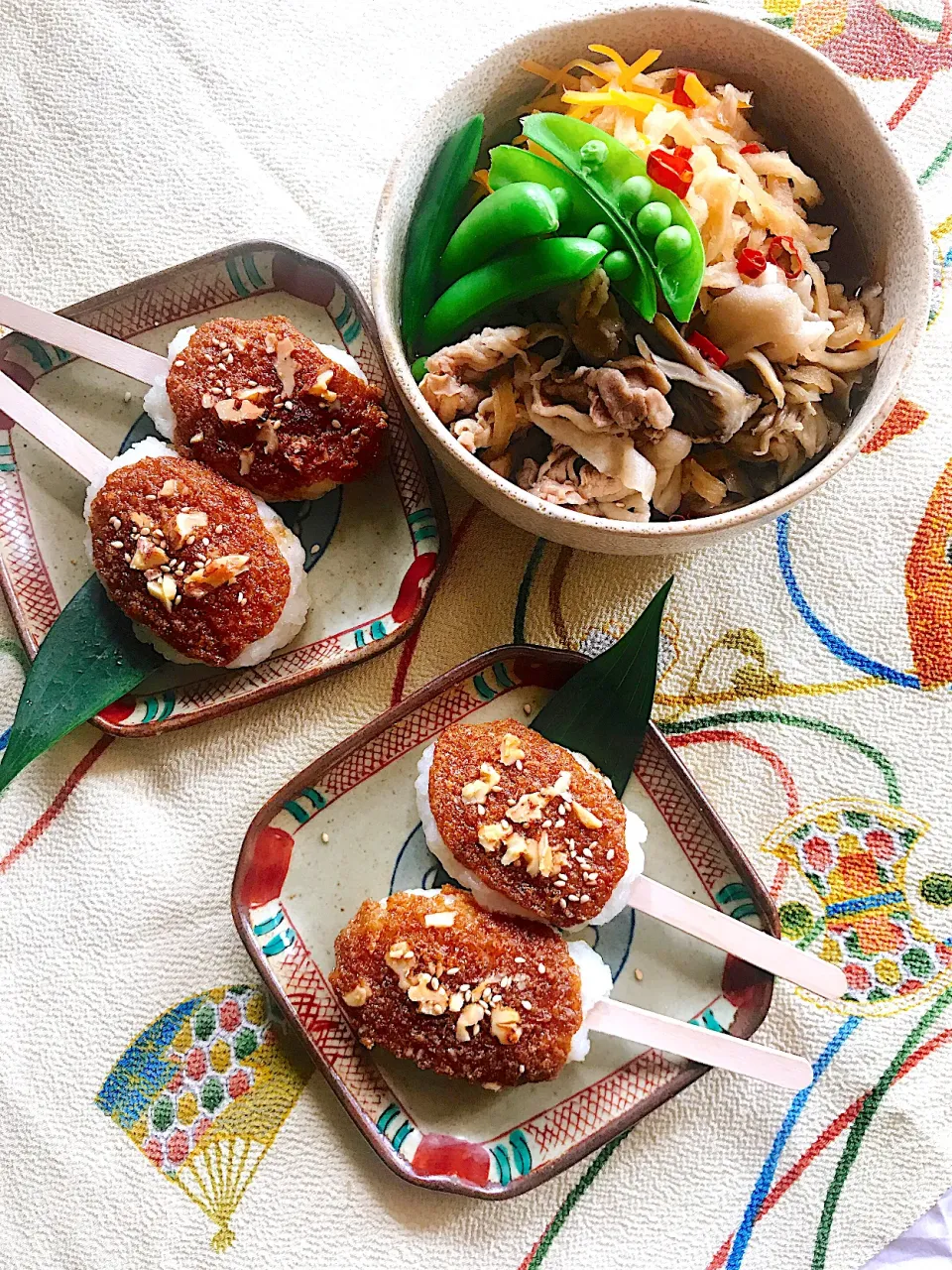 みったんさんの料理 五平餅とししゃもフライ&切り干し大根と豚肉の甘辛煮でお誕生日おめでとう🎉|とんちんさん