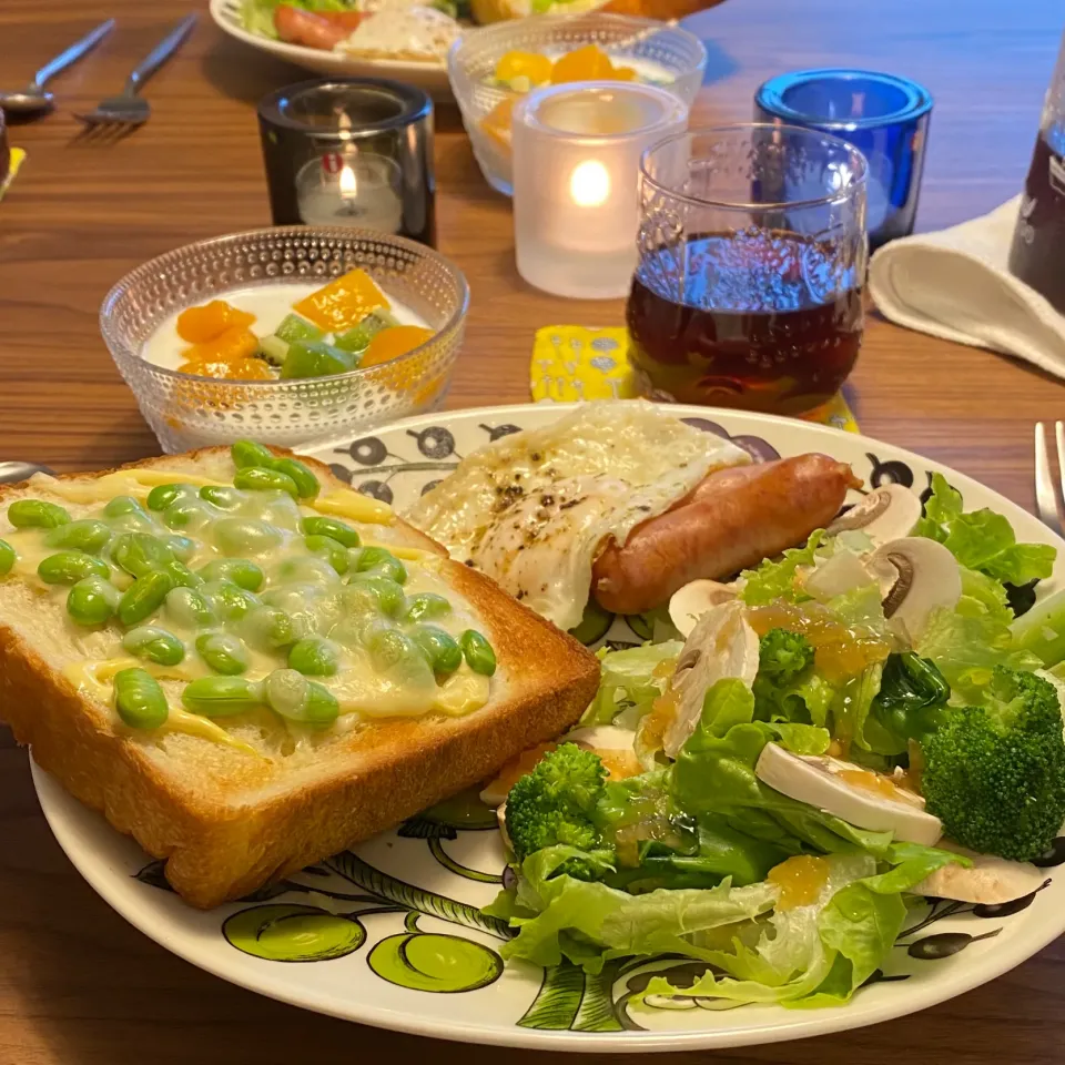 枝豆チーズトーストで日曜日の朝ごパン|gintanさん