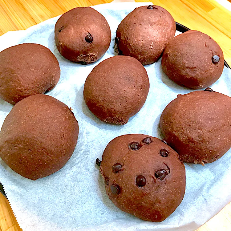 ココア&チョコチップ&あんぱん🥯|hnnさん