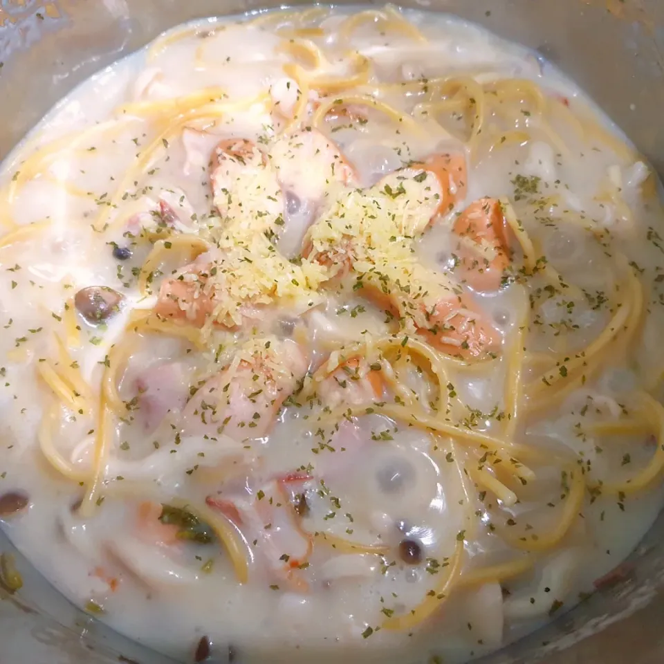 envymaqueen's dish envymaqueen's dish 香肠意大利面 @ Carbonara Pasta |envymaqueenさん