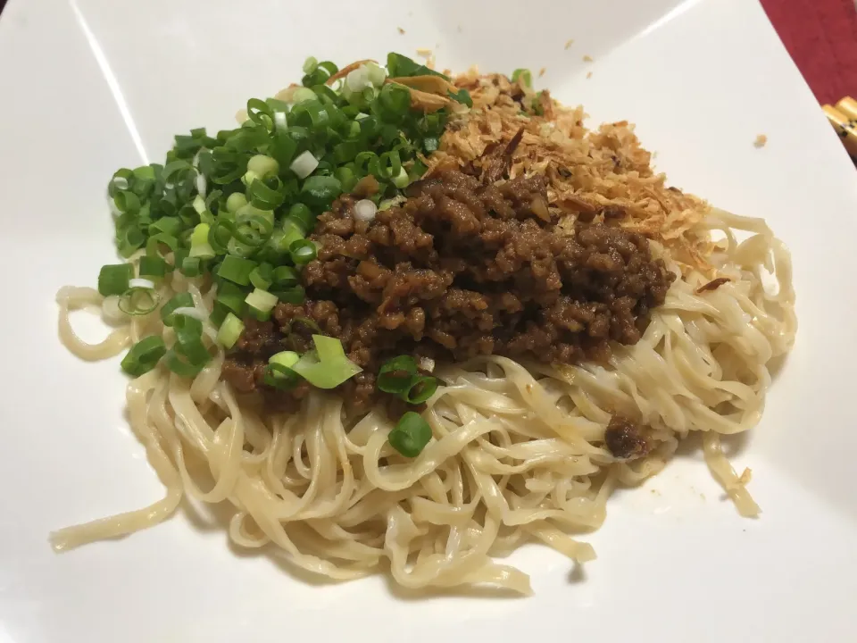 意麺で炸醤麺|ばるぞうさん