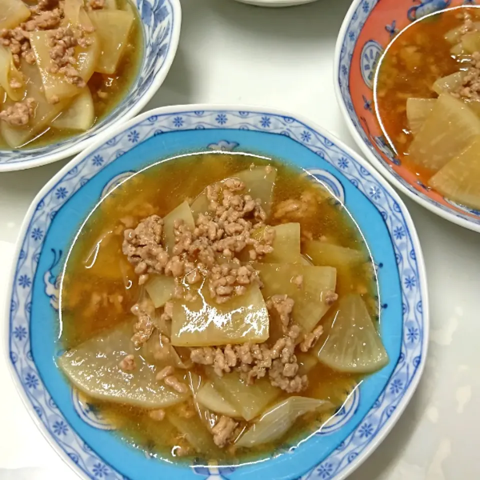 大根と豚ひき肉のいため煮|しまだ ちえこさん