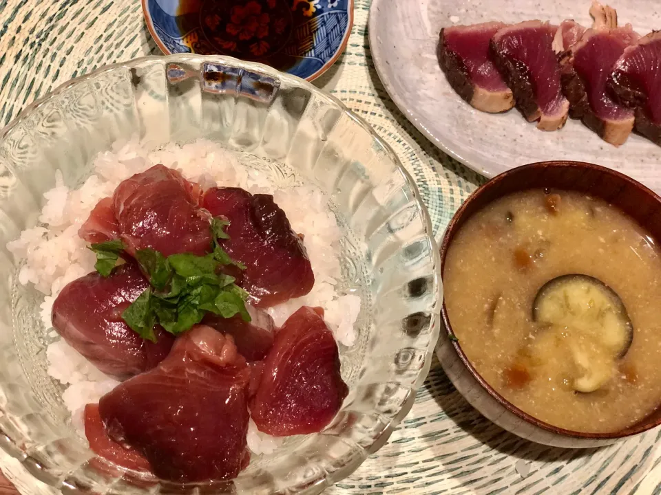 カツオのポキ丼|じょんさん