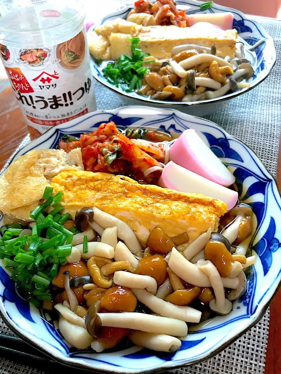 Snapdishの料理写真:かぴかぴさんの料理 賄いを真似てみました✌️😎✌️卵焼きなめこ蕎麦|シュトママさん