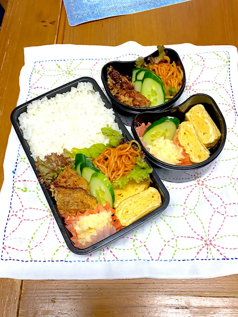 Snapdishの料理写真:6月29日月曜日スパハンバーグ弁当|アッキーさん