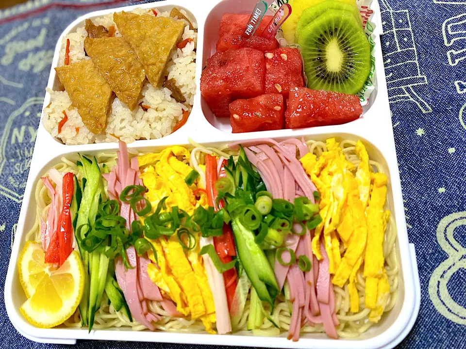 Snapdishの料理写真:冷やし中華弁当♫|Yu♡Mi♡さん