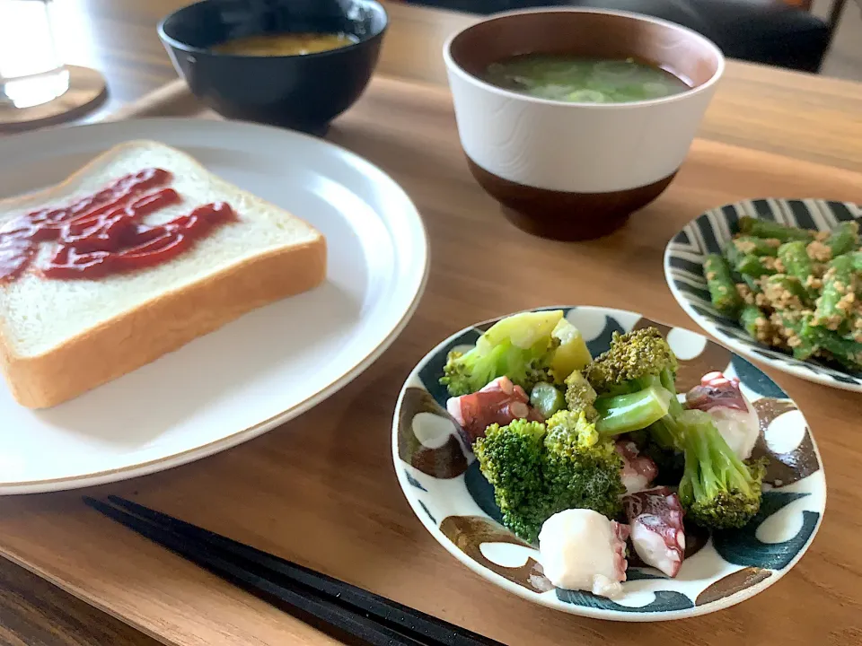 昨夜の残り物朝ご飯|きよたさん