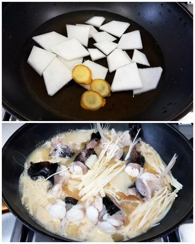 monk fish in miso broth|steven z.y.さん