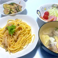 Snapdishの料理写真:和風明太子パスタ|はらさん