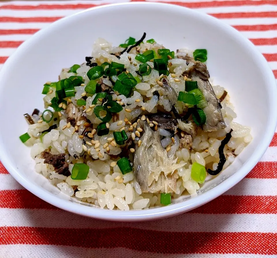 2020/06/29　からあげビールさんの料理 生姜香る♪鯖缶と塩こんぶの旨味たっぷり炊き込みご飯|ちいたんさん