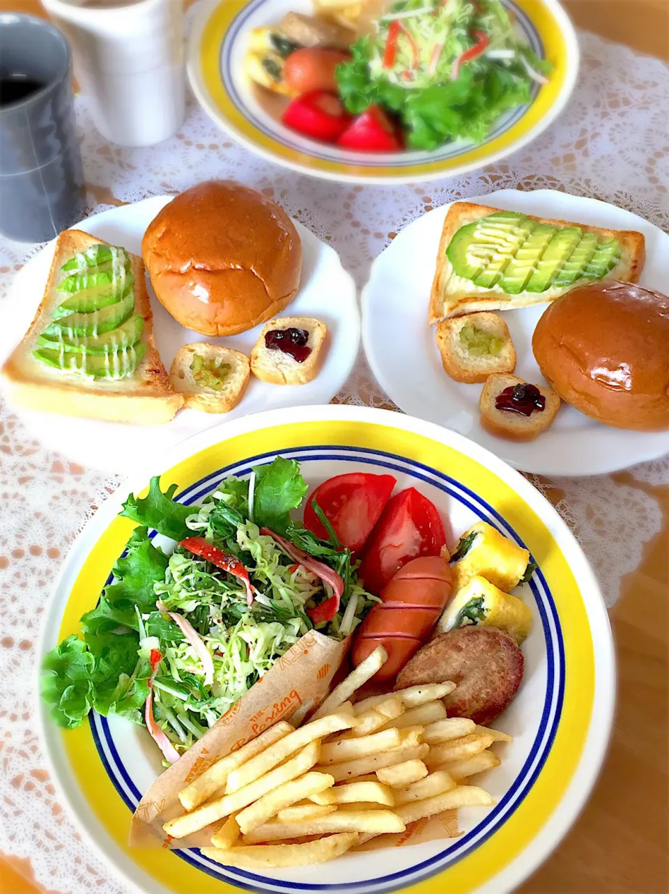 Snapdishの料理写真:娘と朝昼兼用ランチ|🌻ako ·͜·♡peco🌻さん