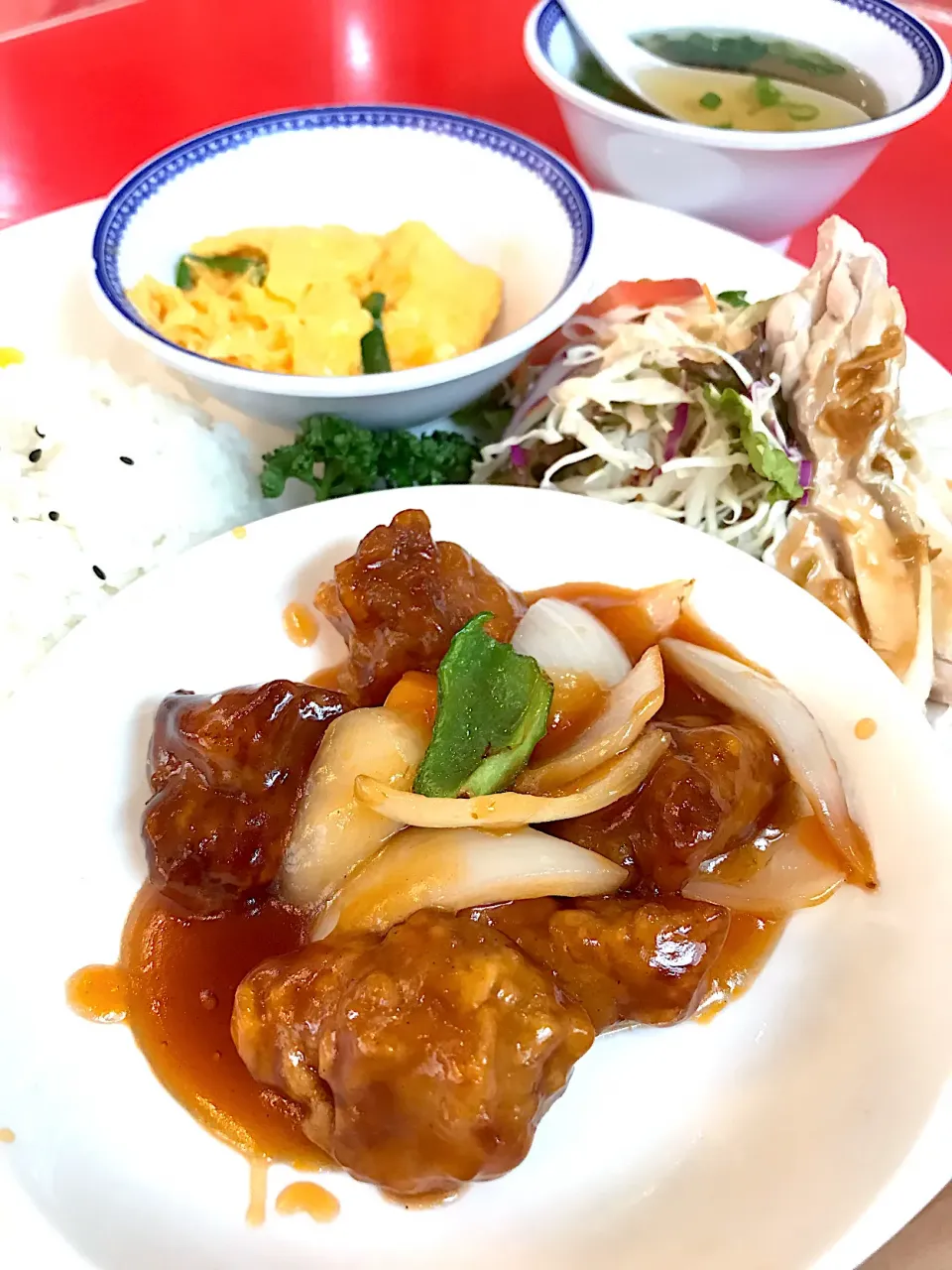 Snapdishの料理写真:酢豚ランチ|saturnさん