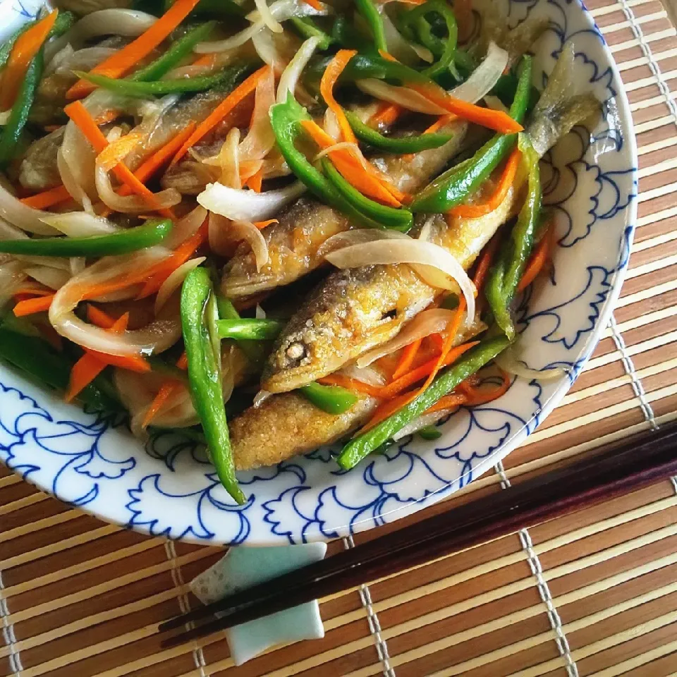 みったんのカレー南蛮漬けを稚鮎で|真希さん