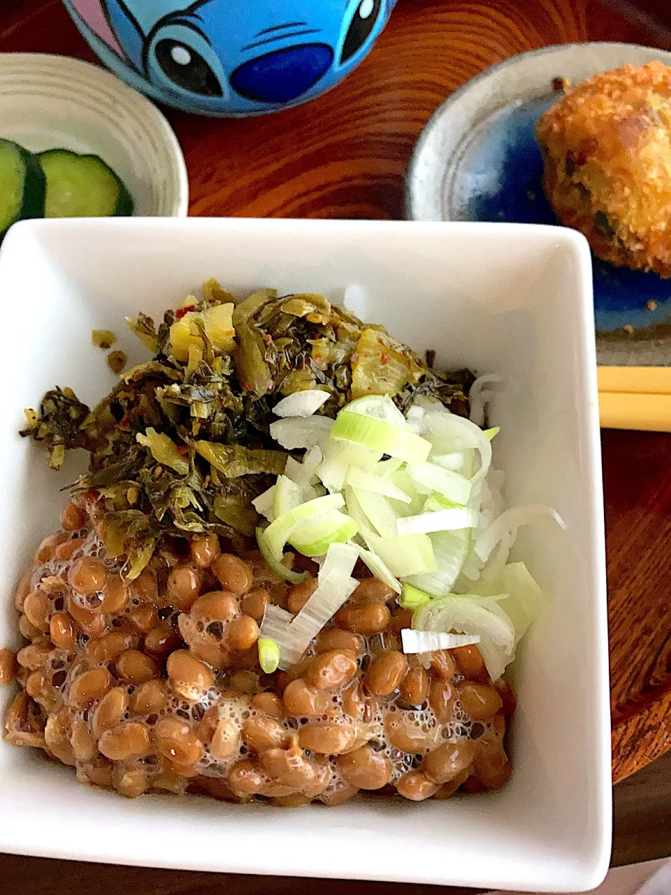 高菜納豆ご飯|なつこいっきママさん