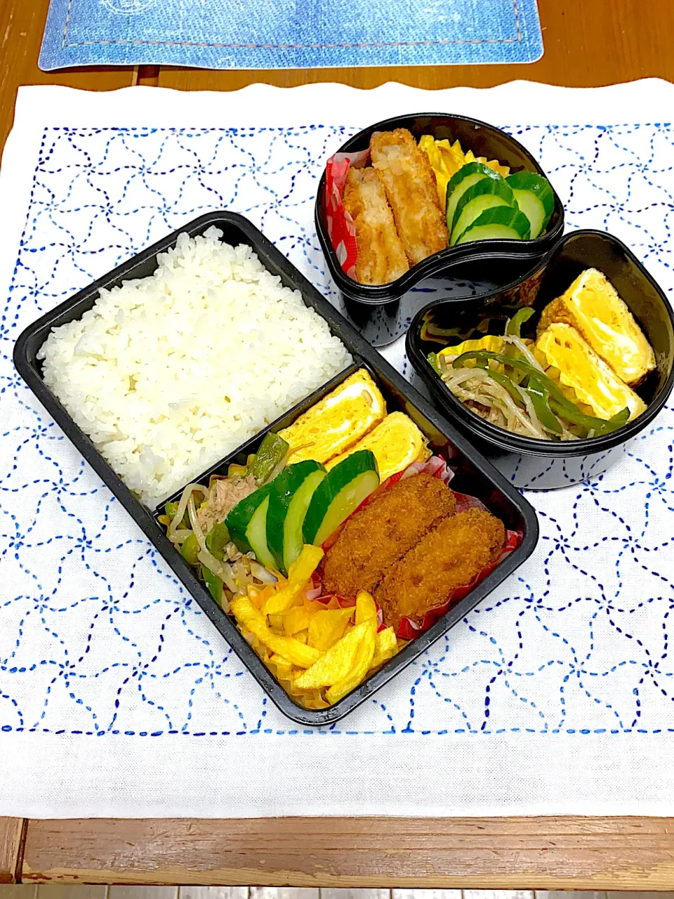 Snapdishの料理写真:6月30日火曜日コロッケ弁当|アッキーさん