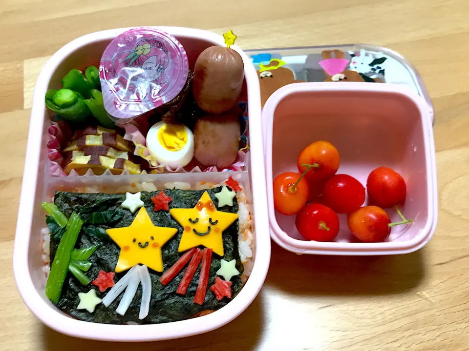 幼稚園お弁当★七夕弁当|おにぎりさん