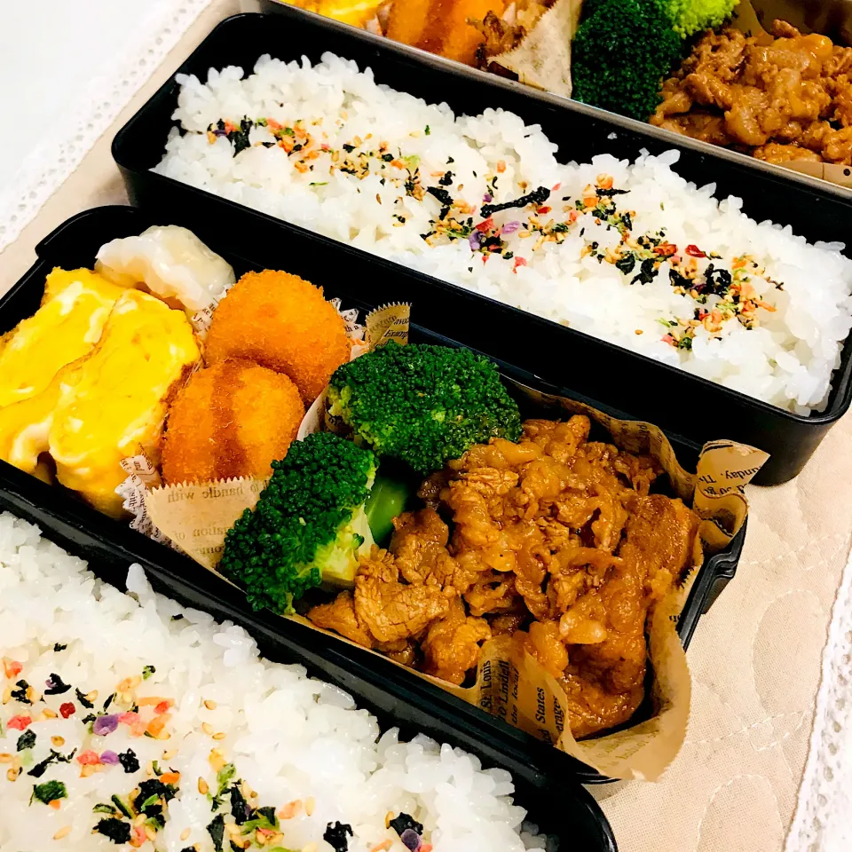 高校生長男と旦那さんの今日のお弁当🍱|だまさん