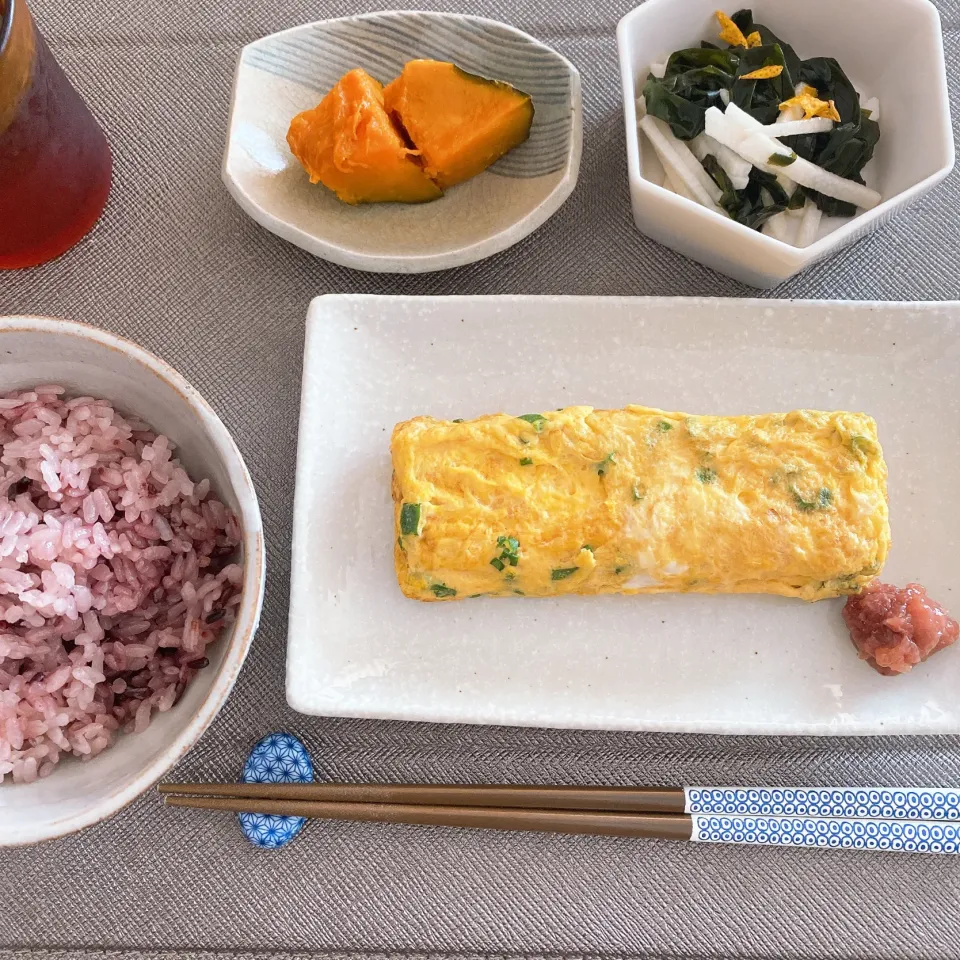 だし巻き卵でお昼ご飯|サチャンさん