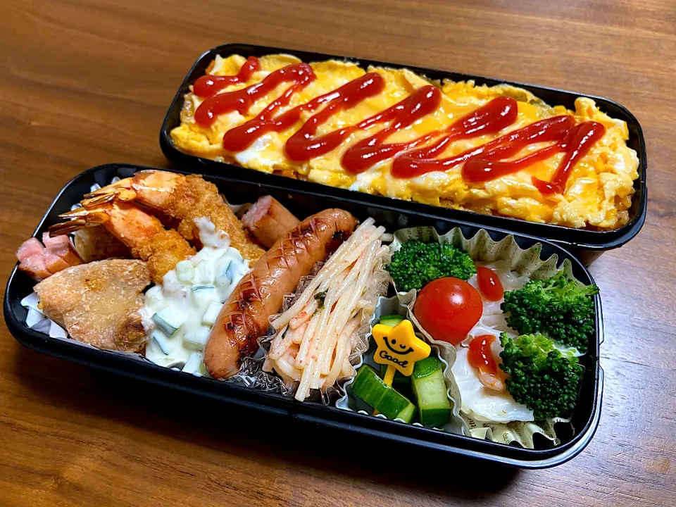 中学生男子😋お弁当🍱オムライス〜🍳|ma-chanさん