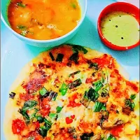 Veggy Uttapam_Coconut Sauce😋|anjuさん