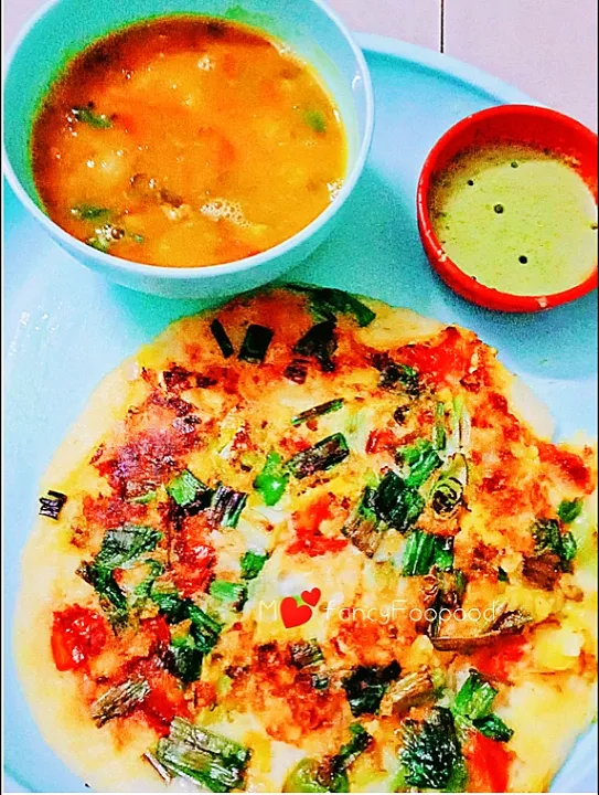 Veggy Uttapam_Coconut Sauce😋|anjuさん