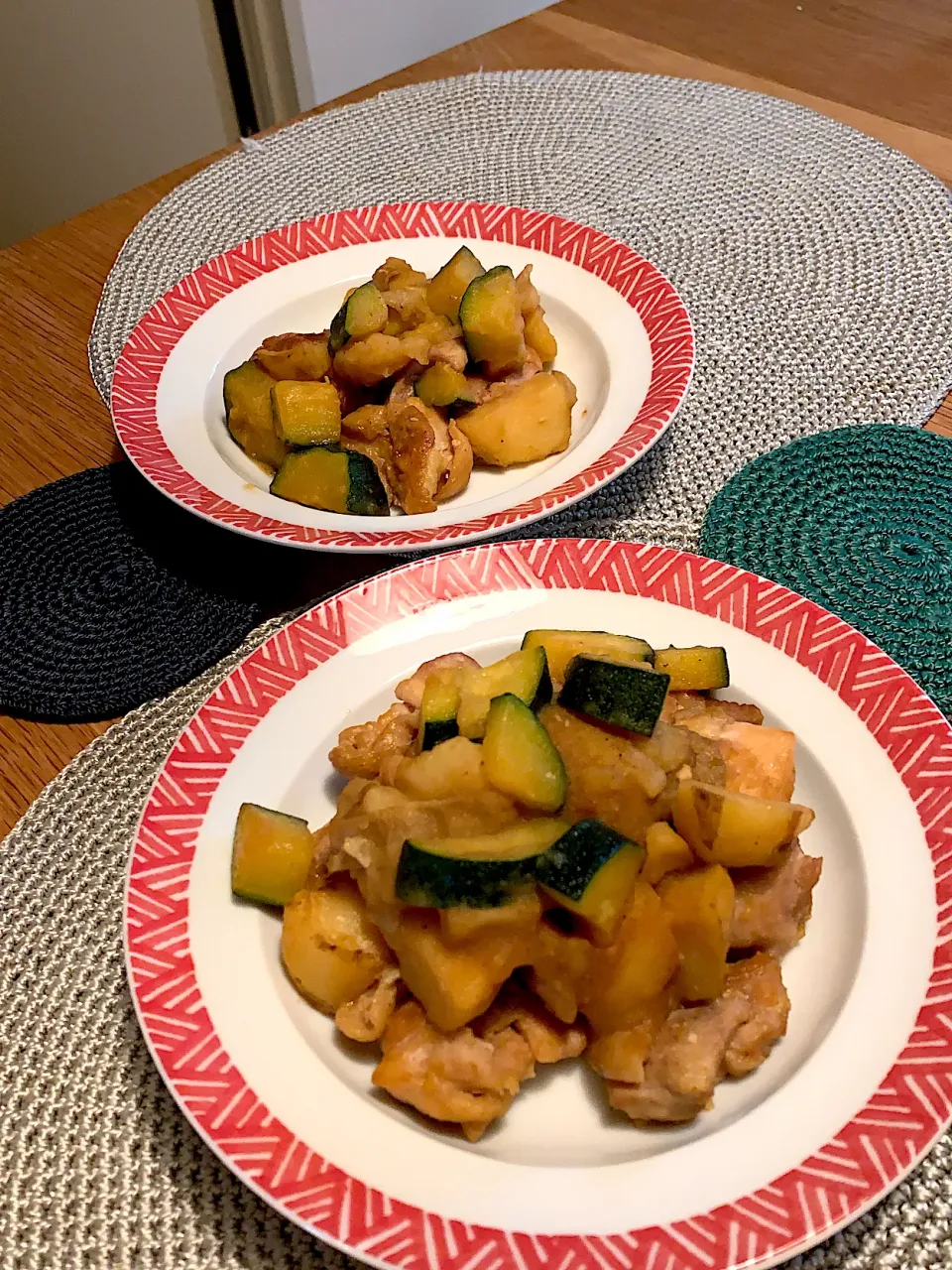 ズッキーニと鶏肉のカレー炒め|マッキーさん