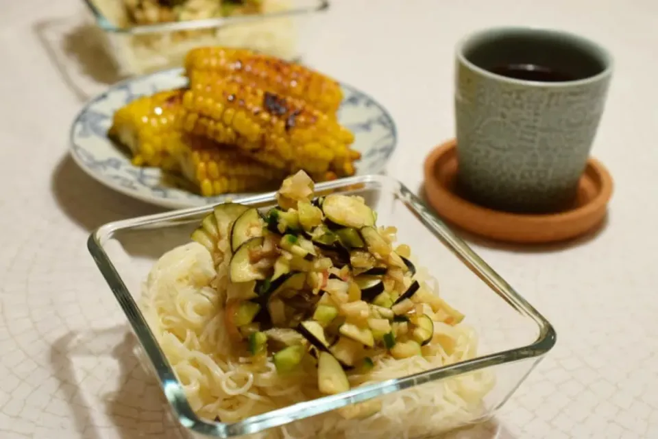 山形だしのっけ盛り素麺|うにんぱすさん