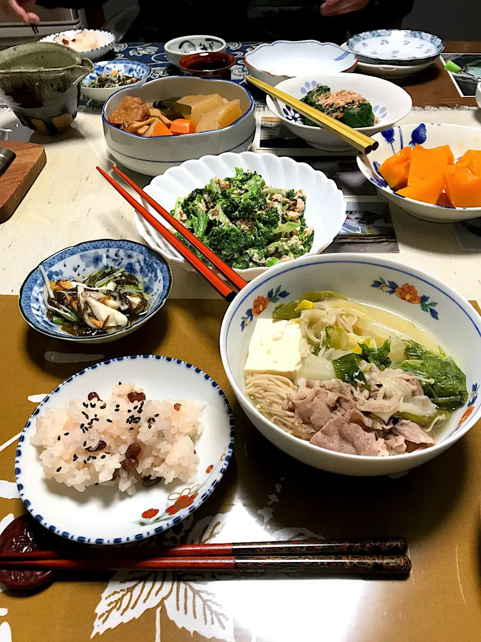 Snapdishの料理写真:ご実家ごはん　夜ごはん|sayaさん