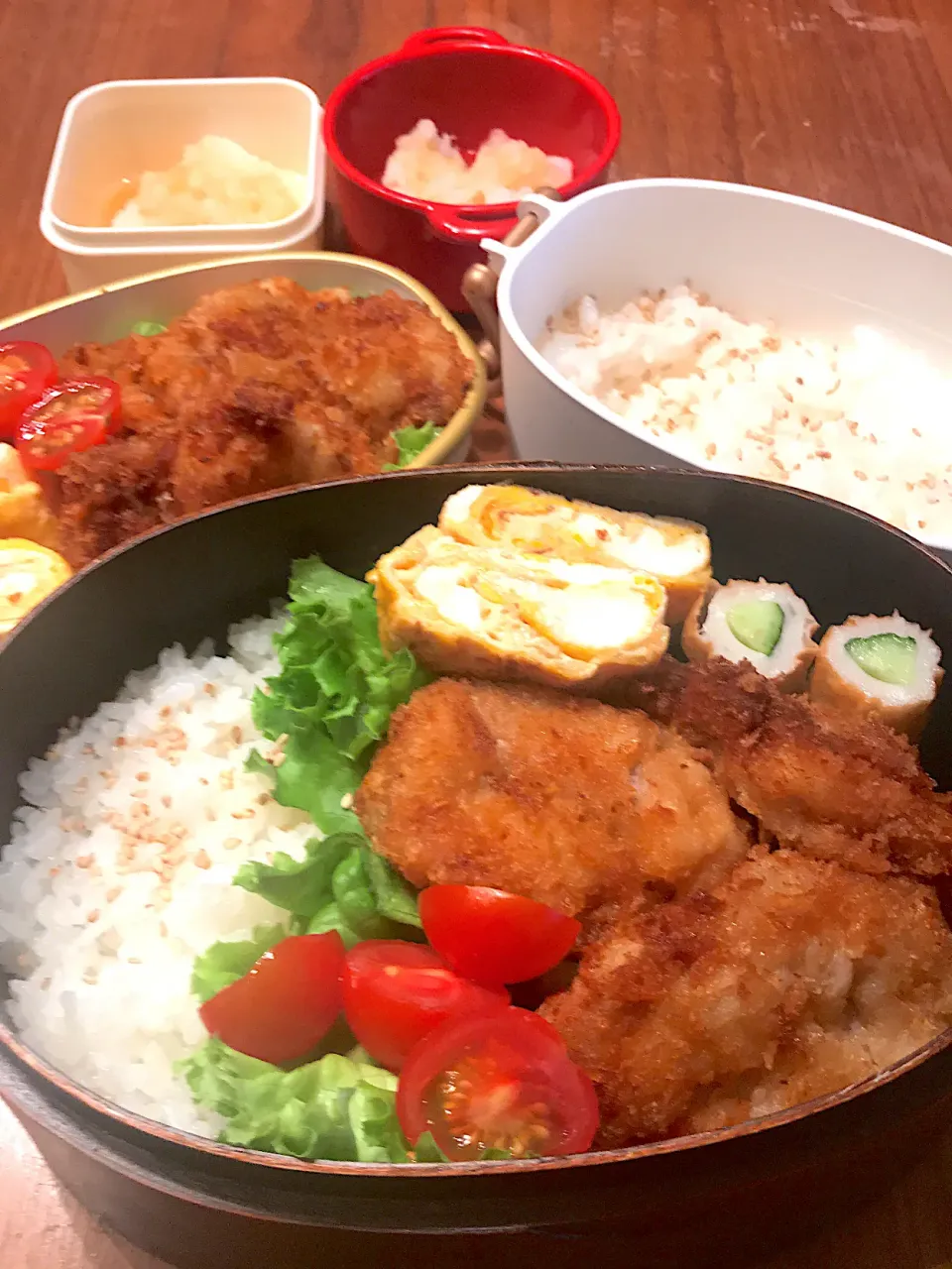 Snapdishの料理写真:おろしヒレカツ弁当|MikaEtchuさん