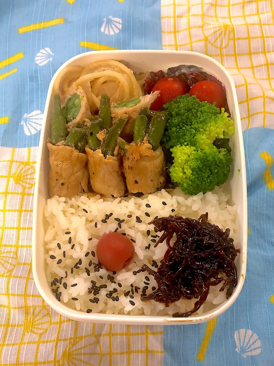 旬の野菜肉巻き弁当【めし】|超絶トルーマン石6さん