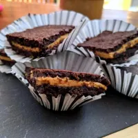 Peanut Butter Stuffed Brownies