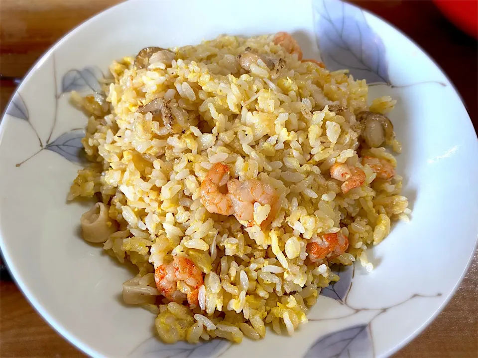 海鮮リゾット炒飯|名状しがたいゴミムシのようなものさん