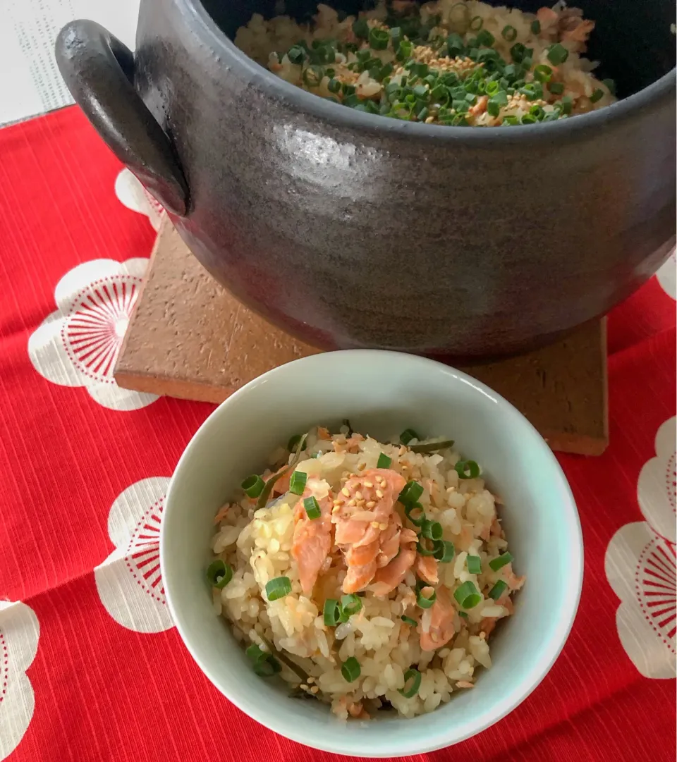 塩麹鮭の炊き込みご飯|ｙmさん