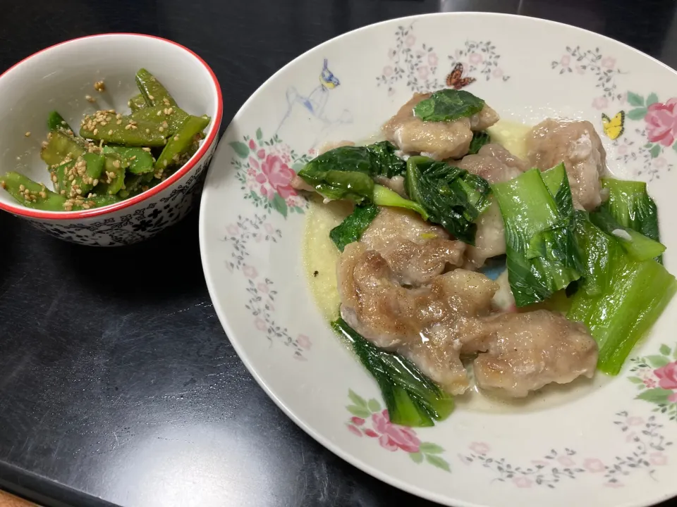 Snapdishの料理写真:鶏の塩炒め|納豆あぶらあげさん