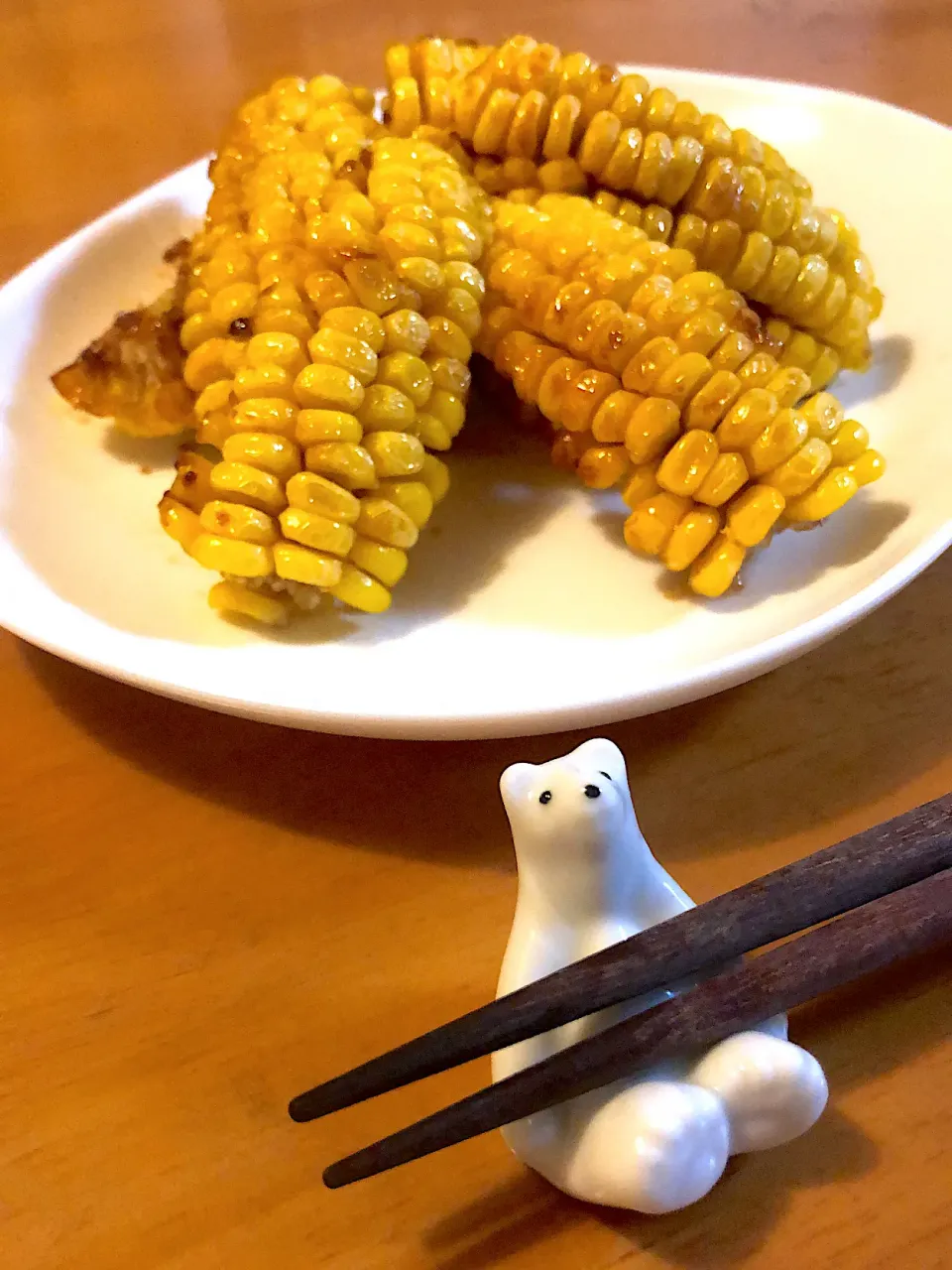 とうもろこしのバター醤油から揚げ|しらたまさん