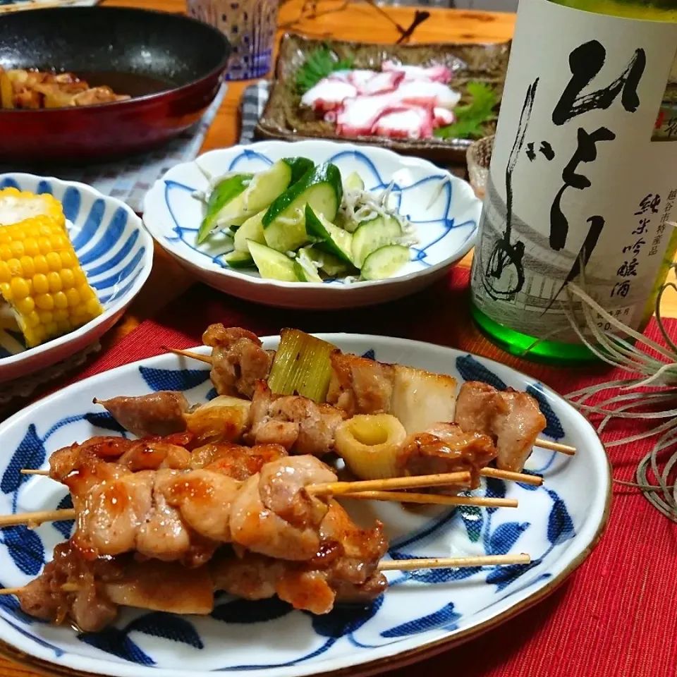 おうち焼き鳥等で家飲み🍶|とまと🍅さん