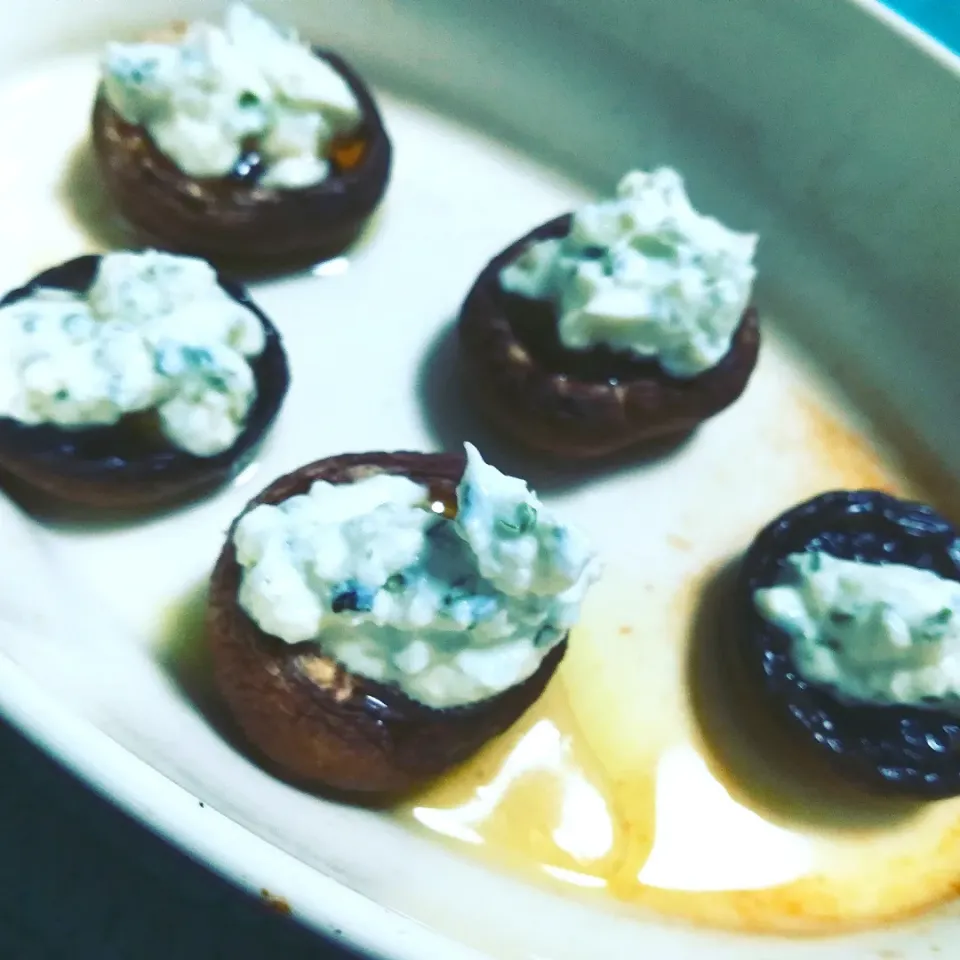 Dinner #Mushroom with Tzatziki source|tamakiさん