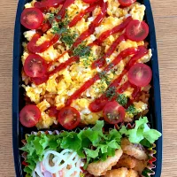 Snapdishの料理写真:息子弁当　　オムライス|maaakiiiさん