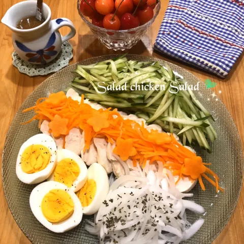 「日の出 サラダチキンの素」を使ってみたSnapdishの料理・レシピ写真:Salad chicken Salad💚✨　〜サラダチキン サラダ🥗〜