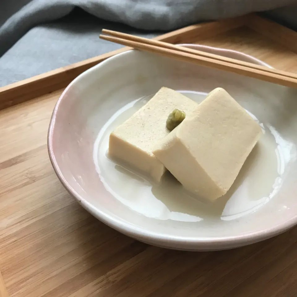 古尾谷りかこさんの料理 冷製 高野豆腐の豆乳含め煮♪|るん♪さん