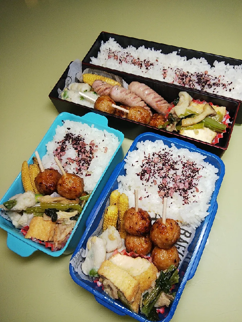 Snapdishの料理写真:7/3 家族弁当|けろよんさん