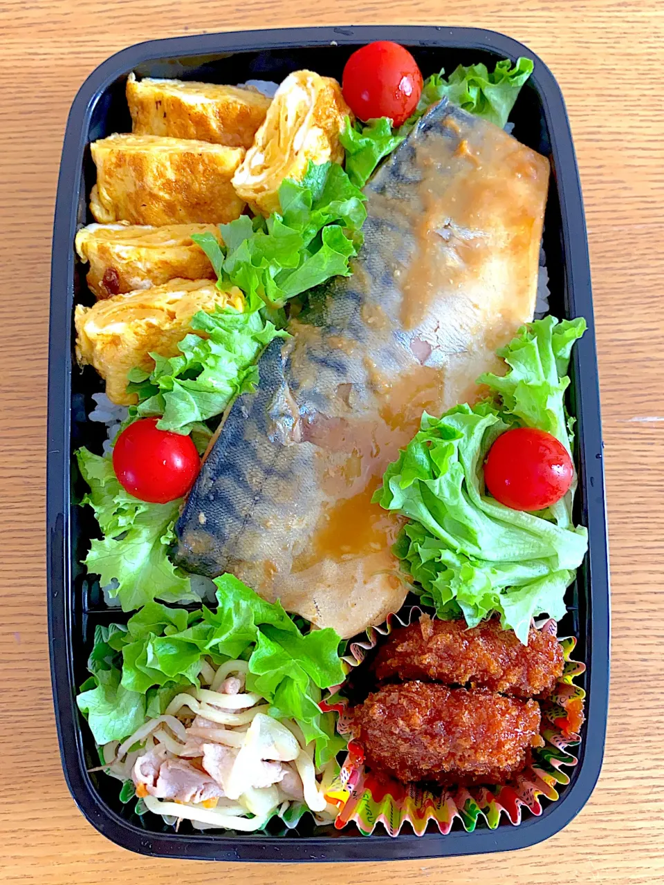 息子弁当　　サバの味噌煮|maaakiiiさん