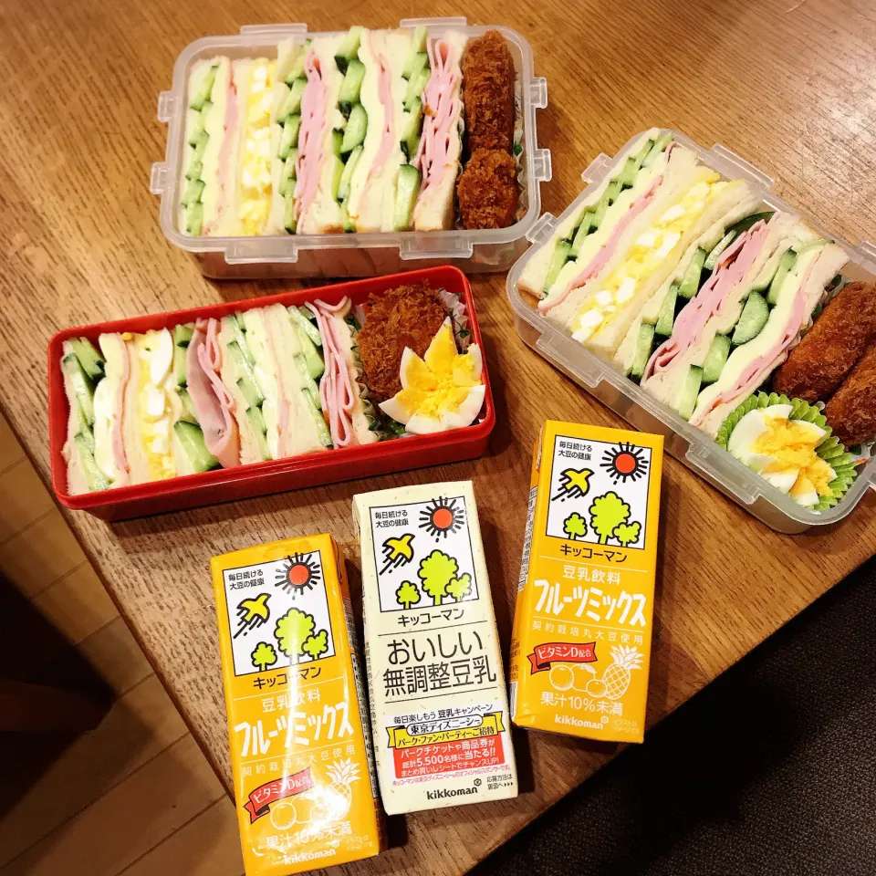 Snapdishの料理写真:家族弁当7月3日|hatabowwyomeさん